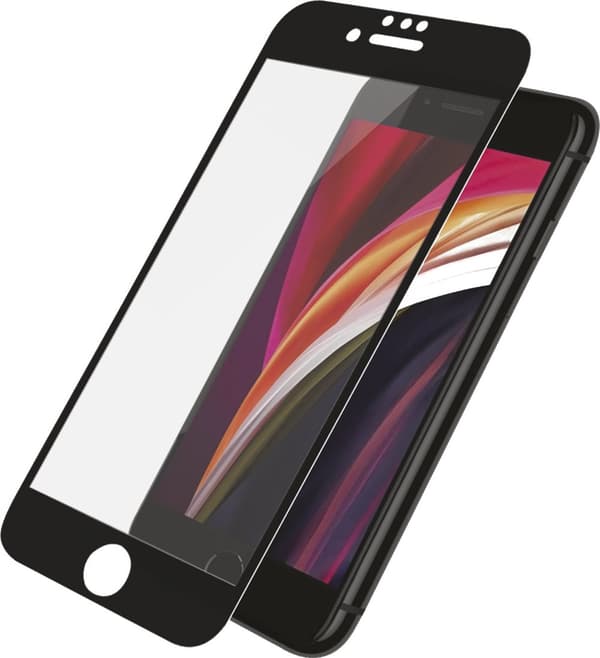 PanzerGlass | Apple | iPhone 6/6s/7/8/SE 2020 | Hybrid glass | Black | Rounded edges; 100% touch preservation; Crystal clear | Screen Protector