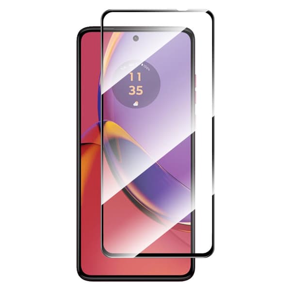 2-PAK SKALO Motorola Moto G84 5G FULL-FIT Hærdet Glas Skærmbeskyttelse