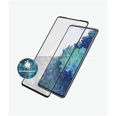PanzerGlass | Samsng | Galaxy S21 FE CF | Hybrid glass | Black | Antibacterial; Works with in-screen fingerprint reader; Full frame coverage; Rounded