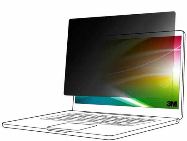3M BPNDE002, 38,1 cm (15"), 16:9, Laptop, Rammeløst skjermfilter, Anti-gjenskinn