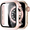 Miniatyrbild 1 av 7: 2in1 Stötdämpande Skal 9H Härdat Glas Apple Watch 40mm - Rosegold