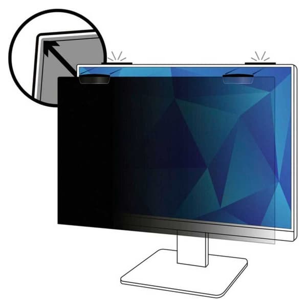 3m Filter Til Beskyttelse Af Personlige Oplysninger Pf245w9em 24.5´´ Transparent Sort