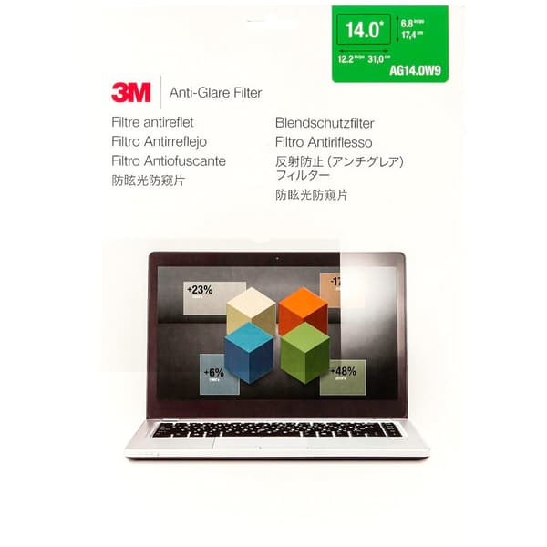 3m Ag140w9 Anti-glare Filter Widescreen Laptops 14´´ Transparent