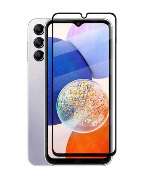 Samsung Galaxy A14 / A14 5G - Hærdet beskyttelsesglas med fuld dækning