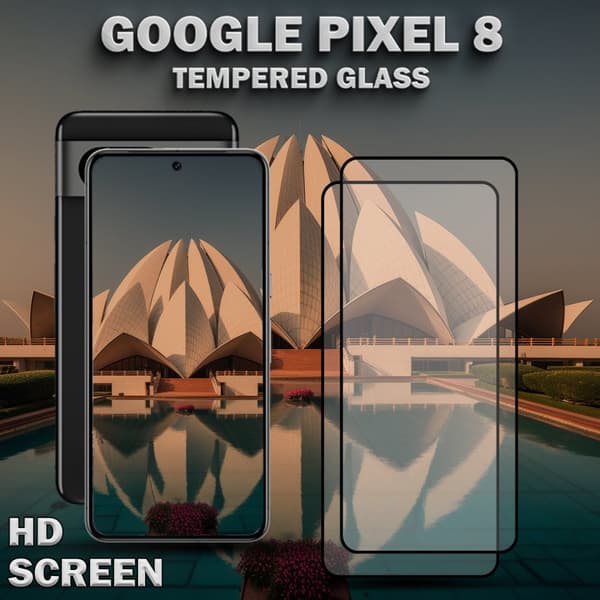 2-Pack GOOGLE PIXEL 8 Skärmskydd - Härdat Glas 9H - Super kvalitet 3D