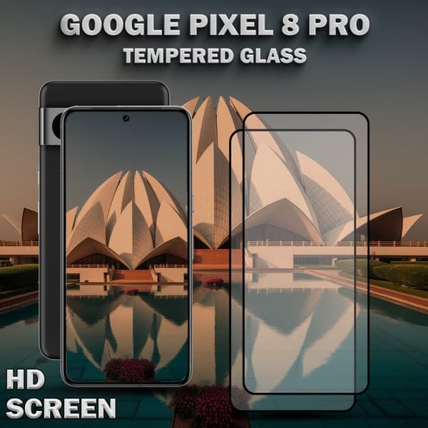 2-Pack GOOGLE PIXEL 8 PRO Skärmskydd - Härdat Glas 9H - Super kvalitet 3D
