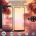 Miniatyrbild 1 av 5: 1-Pack Samsung A22 Skärmskydd & 1-Pack linsskydd - Härdat Glas 9H - Super kvalitet 3D