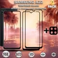 Miniatyrbild 1 av 5: 2-Pack Samsung A22 Skärmskydd & 1-Pack linsskydd - Härdat Glas 9H - Super kvalitet 3D