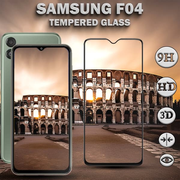 1-Pack Samsung F04 Skärmskydd - Härdat Glas 9H - Super kvalitet 3D