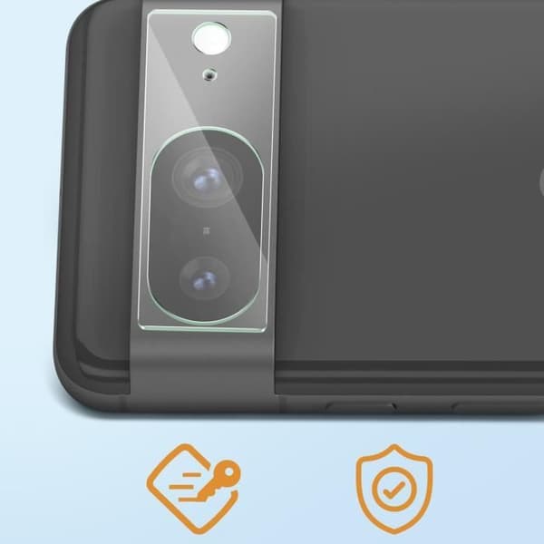 Film Kamera - Google - Pixel 8 - Härdat Glas - Hårdhet 9H - Anti-spår