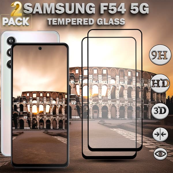 2-Pack Samsung F54 5G Skärmskydd - Härdat Glas 9H - Super kvalitet 3D
