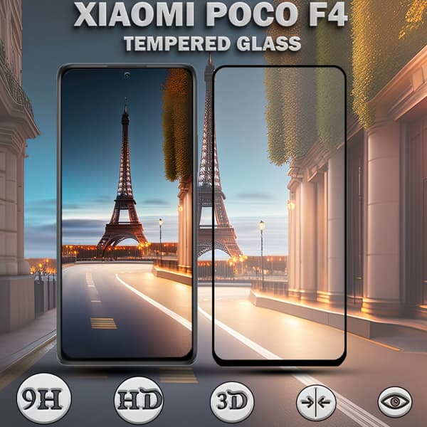 1-Pack XIAOMI POCO F4 Skärmskydd - Härdat Glas 9H - Super kvalitet 3D