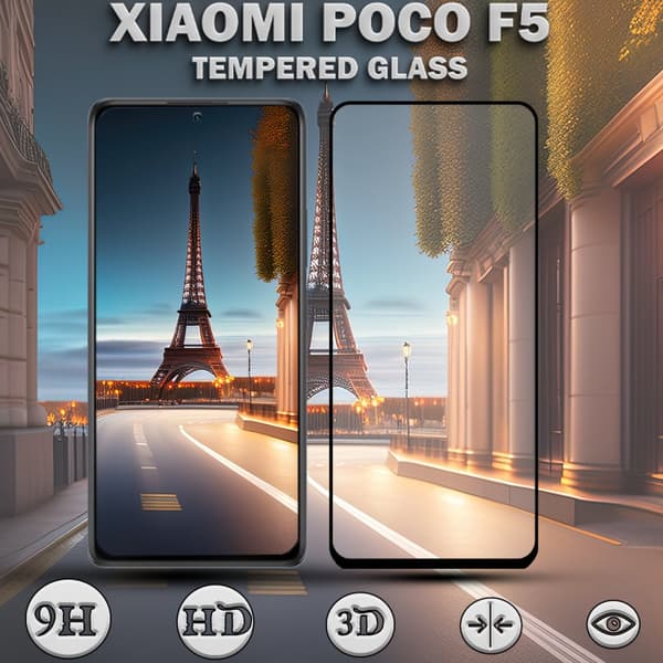 1-Pack XIAOMI POCO F5 Skärmskydd - Härdat Glas 9H - Super kvalitet 3D