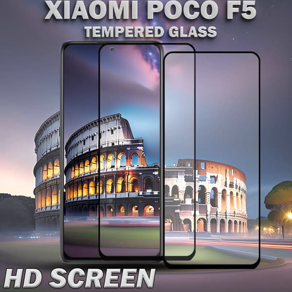 2-Pack XIAOMI POCO F5 Skärmskydd - Härdat Glas 9H - Super kvalitet 3D