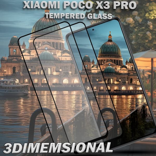 2-Pack XIAOMI POCO X3 PRO Skärmskydd - Härdat Glas 9H - Super kvalitet 3D