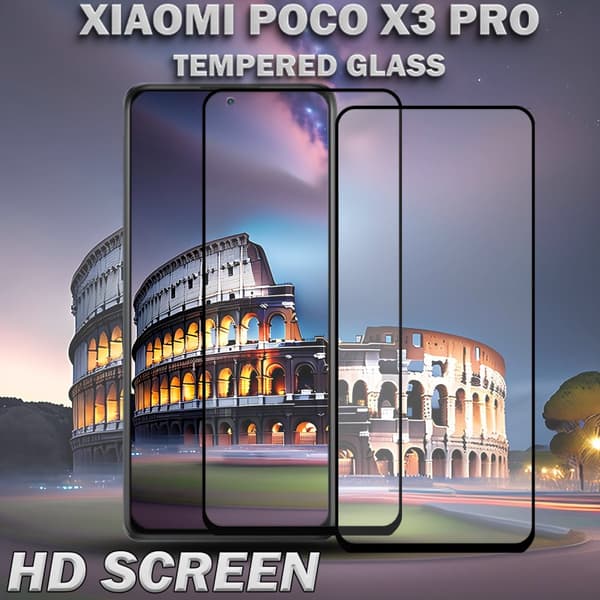 2-Pack XIAOMI POCO X3 PRO Skärmskydd - Härdat Glas 9H - Super kvalitet 3D