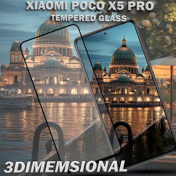 1-Pack XIAOMI POCO X5 PRO Skärmskydd - Härdat Glas 9H - Super kvalitet 3D