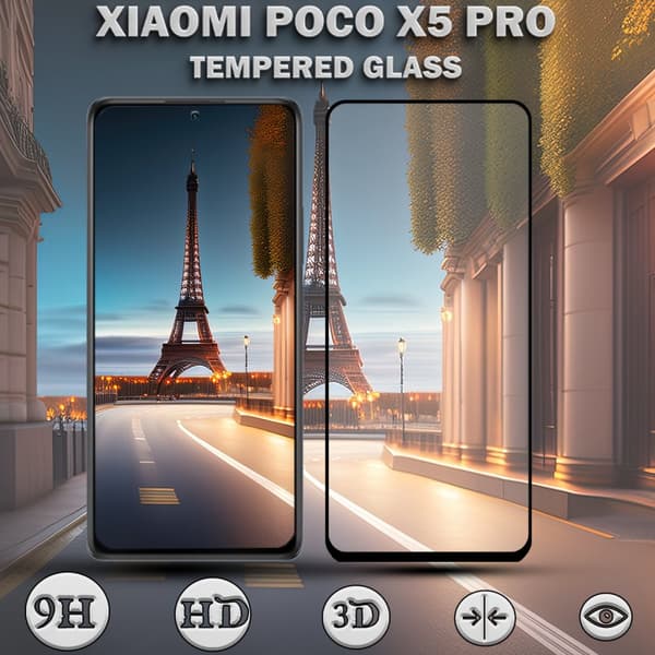 1-Pack XIAOMI POCO X5 PRO Skärmskydd - Härdat Glas 9H - Super kvalitet 3D