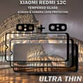 Miniatyrbild 5 av 5: 2-Pack Xiaomi Redmi 12C Skärmskydd & 2-Pack Linsskydd - Härdat Glas 9H - Super kvalitet 3D