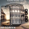 Miniatyrbild 2 av 5: 2-Pack Xiaomi Redmi 12C Skärmskydd & 2-Pack Linsskydd - Härdat Glas 9H - Super kvalitet 3D