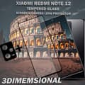 Miniatyrbild 4 av 5: 1-Pack Xiaomi Redmi Note 12 Skärmskydd & 1-Pack linsskydd - Härdat Glas 9H - Super kvalitet 3D