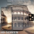 Miniatyrbild 2 av 5: 1-Pack Xiaomi Redmi Note 12 Skärmskydd & 1-Pack linsskydd - Härdat Glas 9H - Super kvalitet 3D