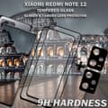 Miniatyrbild 3 av 5: 2-Pack Xiaomi Redmi Note 12 Skärmskydd & 2-Pack Linsskydd - Härdat Glas 9H - Super kvalitet 3D