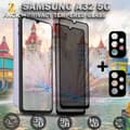 Miniatyrbild 1 av 6: 2-Pack Samsung Privacy A32 5G Skärmskydd & 2-Pack linsskydd - Härdat Glas 9H - Super kvalitet 3D