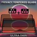 Miniatyrbild 4 av 6: 2-Pack Privacy Samsung A52S Skärmskydd & 2-Pack Linsskydd - Härdat Glas 9H - Super kvalitet 3D