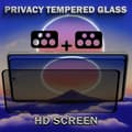 Miniatyrbild 5 av 6: 2-Pack Privacy Samsung A52S Skärmskydd & 2-Pack Linsskydd - Härdat Glas 9H - Super kvalitet 3D