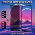 Miniatyrbild 6 av 6: 2-Pack Privacy Samsung A52S Skärmskydd & 2-Pack Linsskydd - Härdat Glas 9H - Super kvalitet 3D