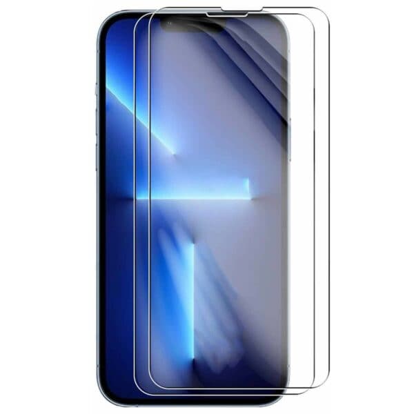 2-pakke iPhone 15 Pro skærmbeskytter HD tempereret glas