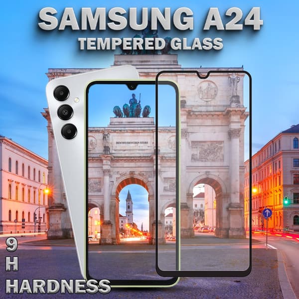 Samsung Galaxy A24 - Härdat Glas 9H - Super Kvalitet 3D Skärmskydd
