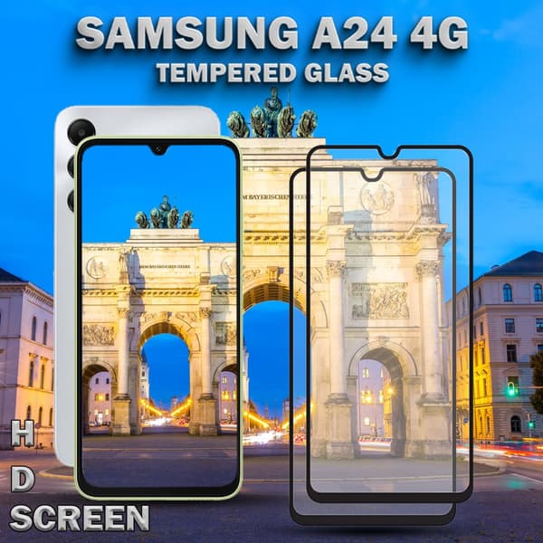 2-Pack Samsung Galaxy A24 4G - Härdat Glas 9H - Super Kvalitet 3D Skärmskydd
