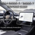 Miniatyrbild 2 av 6: 1-Pack Skärmskydd For Tesla Model Y - Härdat Glas 9H - Super Kvalitet