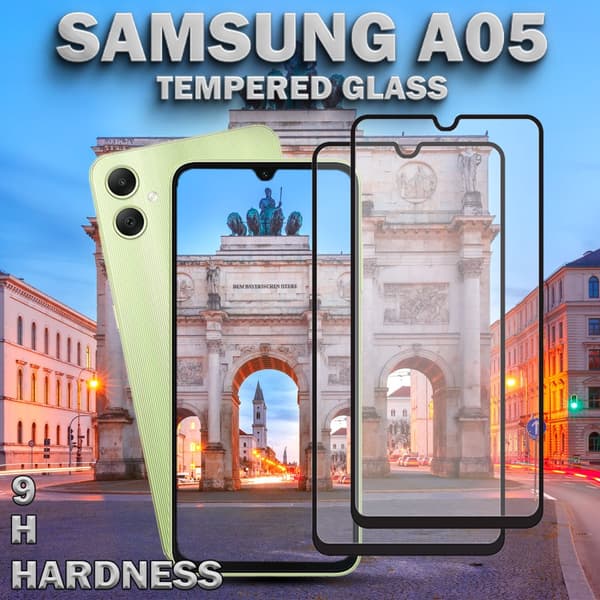 2-Pack Samsung Galaxy A05 - Härdat Glas 9H - Super Kvalitet 3D Skärmskydd