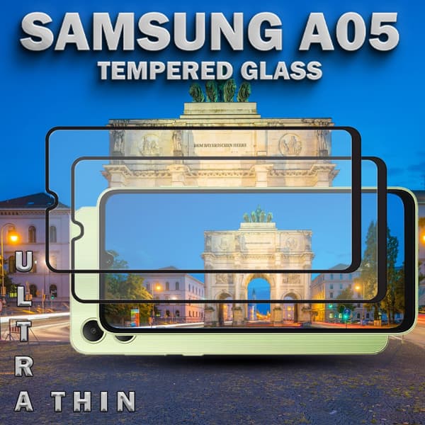2-Pack Samsung Galaxy A05 - Härdat Glas 9H - Super Kvalitet 3D Skärmskydd