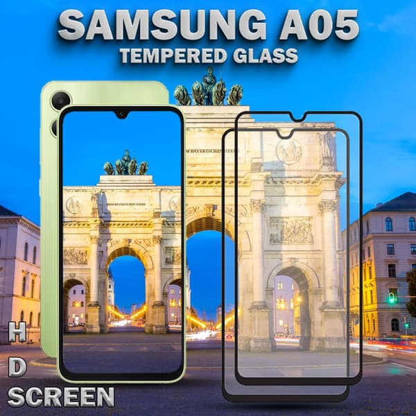 2-Pack Samsung Galaxy A05 - Härdat Glas 9H - Super Kvalitet 3D Skärmskydd