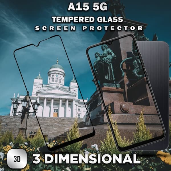 Samsung Galaxy A15 5G- Härdat Glas 9H - Super Kvalitet 3D Skärmskydd