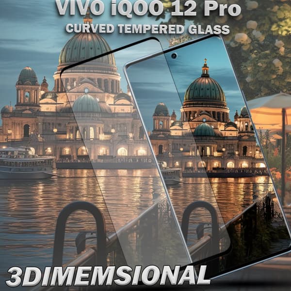 1-Pack Vivo iQOO 12 Pro Skärmskydd - Härdat Glas 9H - Super kvalitet 3D