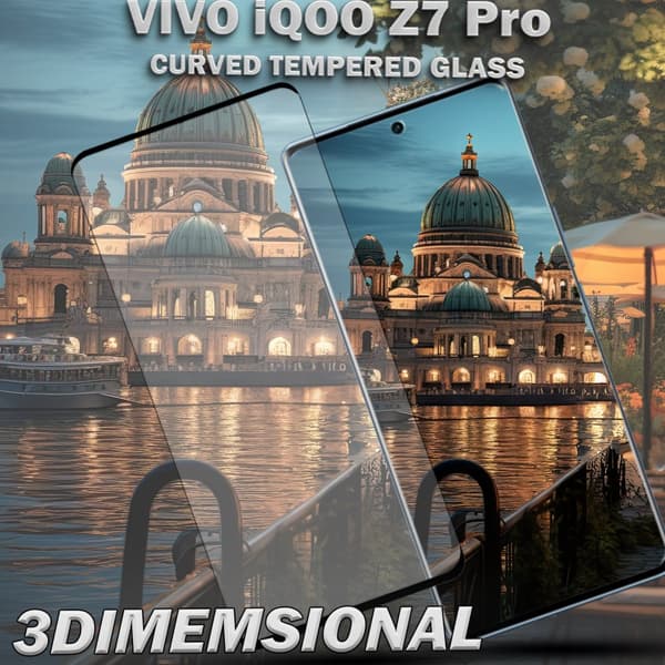 1-Pack Vivo iQOO Z7 Pro Skärmskydd - Härdat Glas 9H - Super kvalitet 3D