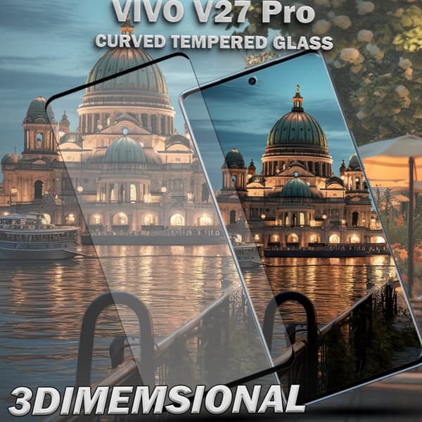 1-Pack Vivo V27 Pro Skärmskydd - Härdat Glas 9H - Super kvalitet 3D