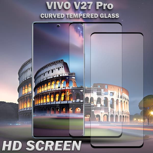 2-Pack Vivo V27 Pro Skärmskydd - Härdat Glas 9H - Super kvalitet 3D