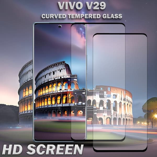2-Pack Vivo V29 Skärmskydd - Härdat Glas 9H - Super kvalitet 3D