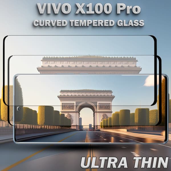 2-Pack Vivo X100 Pro Skärmskydd - Härdat Glas 9H - Super kvalitet 3D