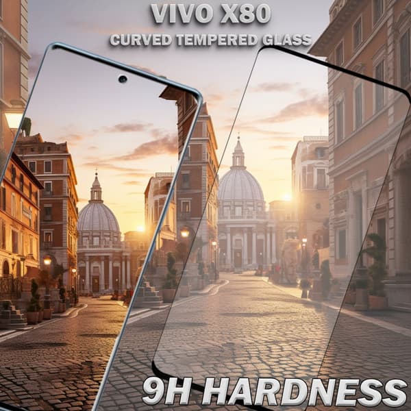 1-Pack Vivo X80 Skärmskydd - Härdat Glas 9H - Super kvalitet 3D