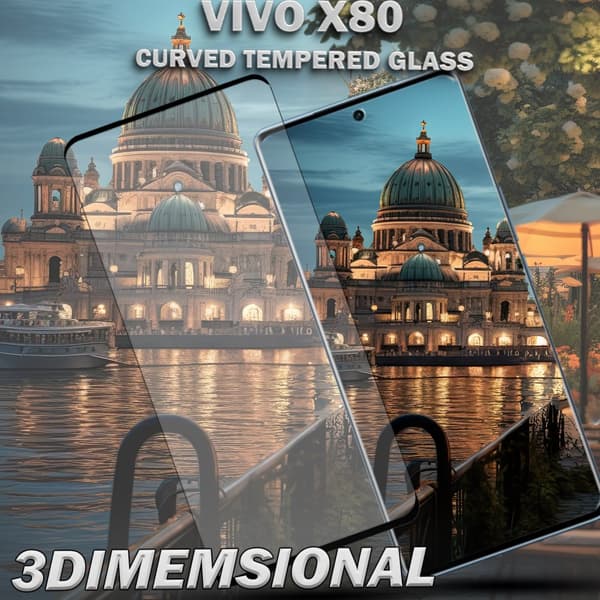 1-Pack Vivo X80 Skärmskydd - Härdat Glas 9H - Super kvalitet 3D