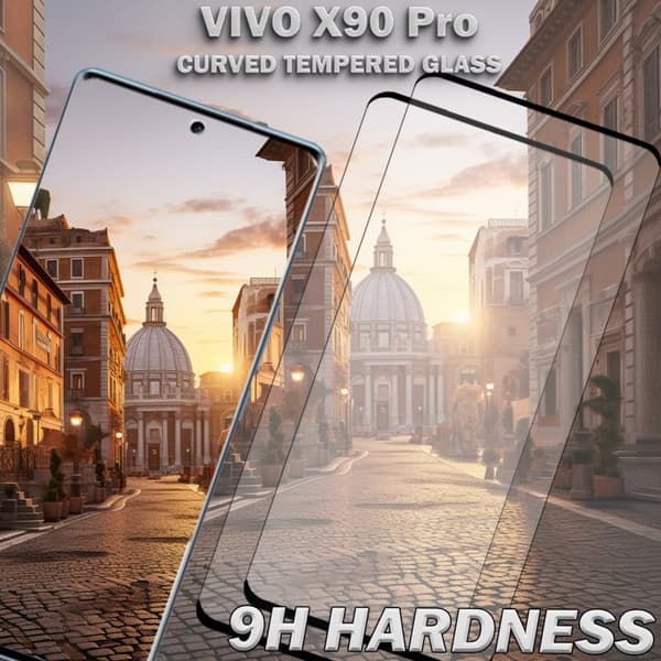 2-Pack Vivo X90 Pro Skärmskydd - Härdat Glas 9H - Super kvalitet 3D