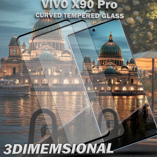 2-Pack Vivo X90 Pro Skärmskydd - Härdat Glas 9H - Super kvalitet 3D