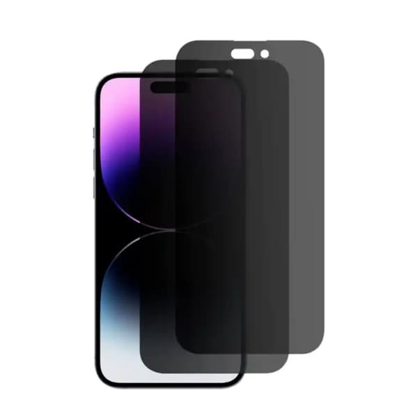 2-PACK iPhone 13 Skärmskydd Privacy i Härdat Glas - FaceID Support